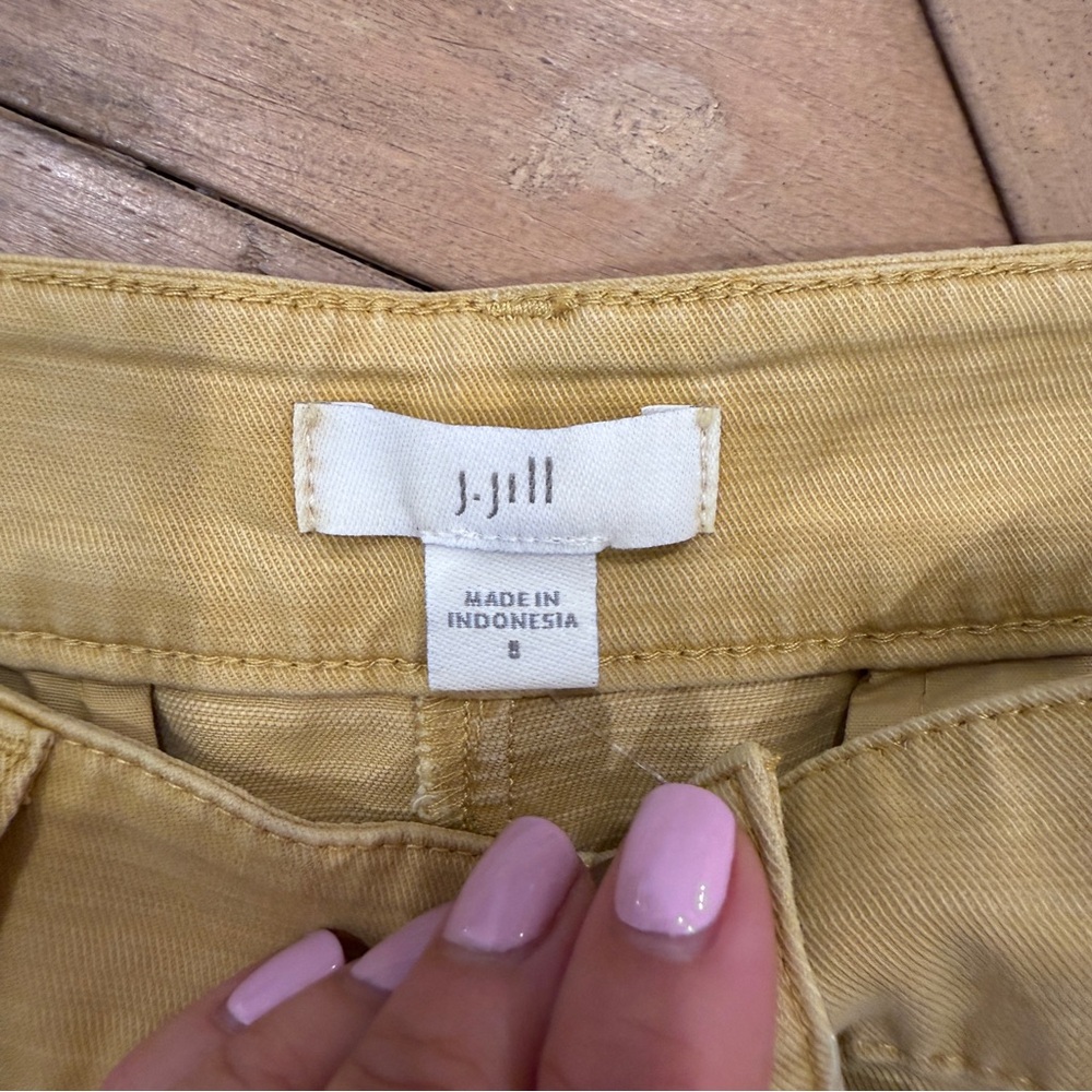 J Jill NWT Yellow Pants 8 NWT - Picture 5 of 9